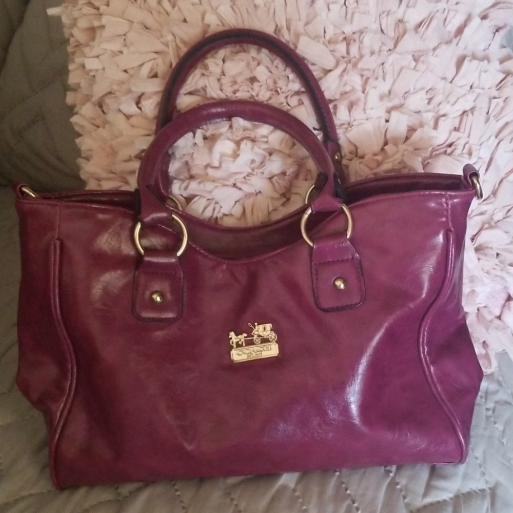 Soft leather Coach bag